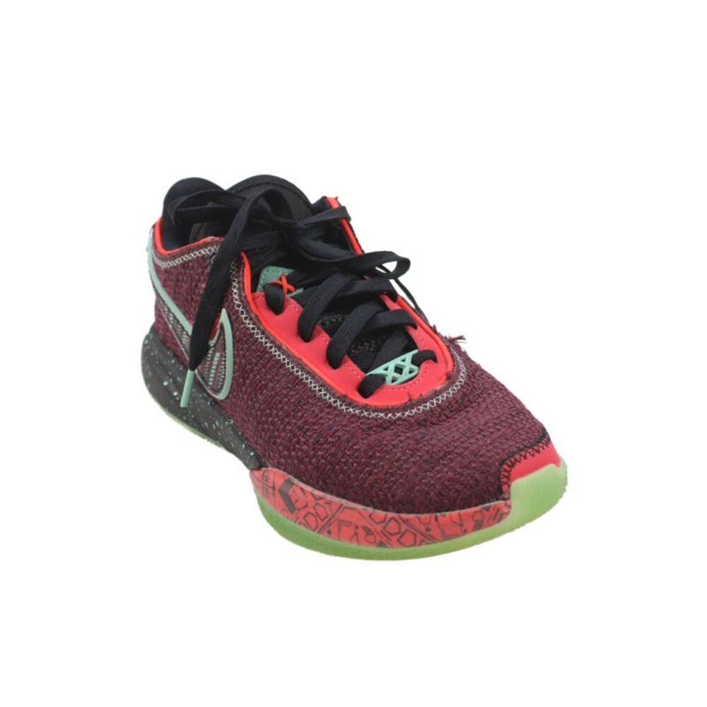 Nike Boys LeBron XX SE Night Maroon Basketball Sneakers Black Red Size 5.5Y
